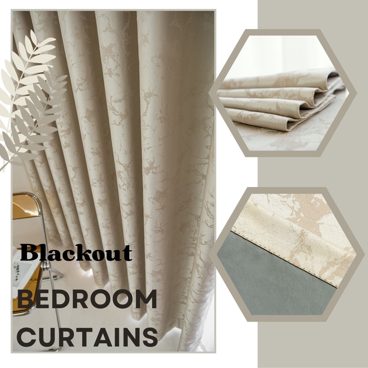 Bedroom Darkness Curtain 1 Piece Cream