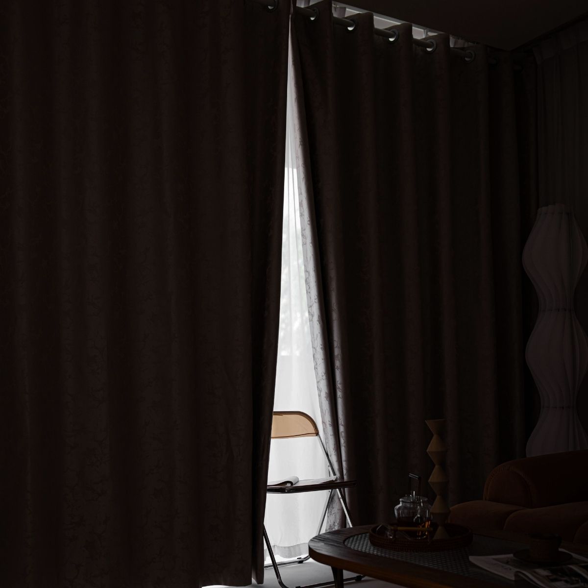 Bedroom Darkness Curtain 1 Piece Cream