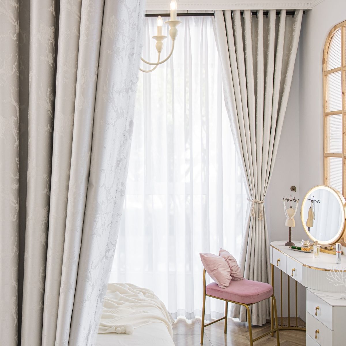 Bedroom Darkness Curtain 1 Piece Cream