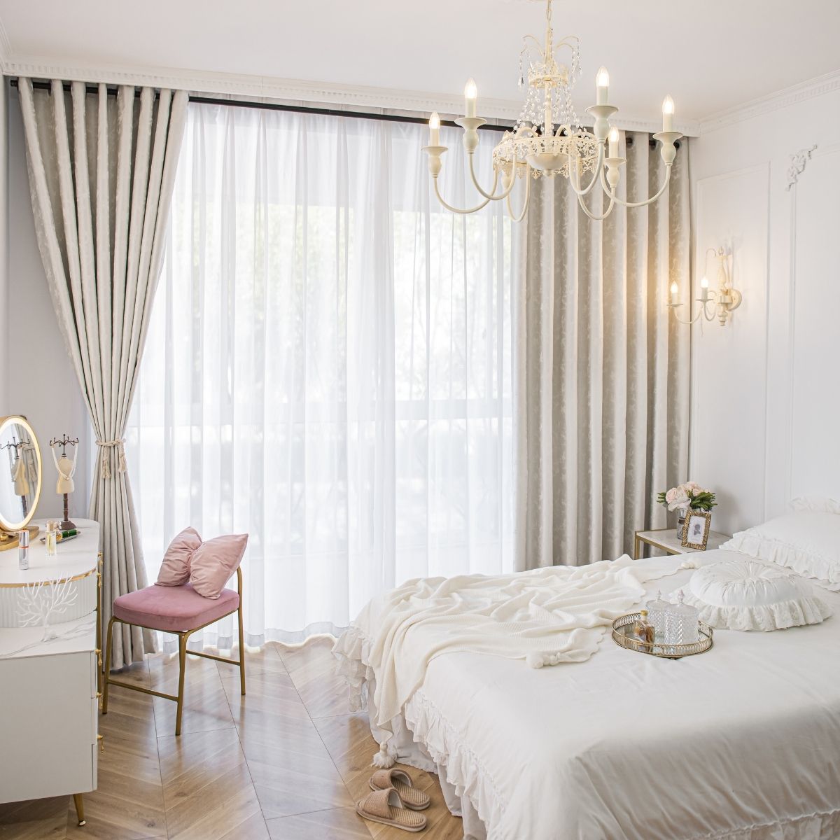 Bedroom Darkness Curtain 1 Piece Cream