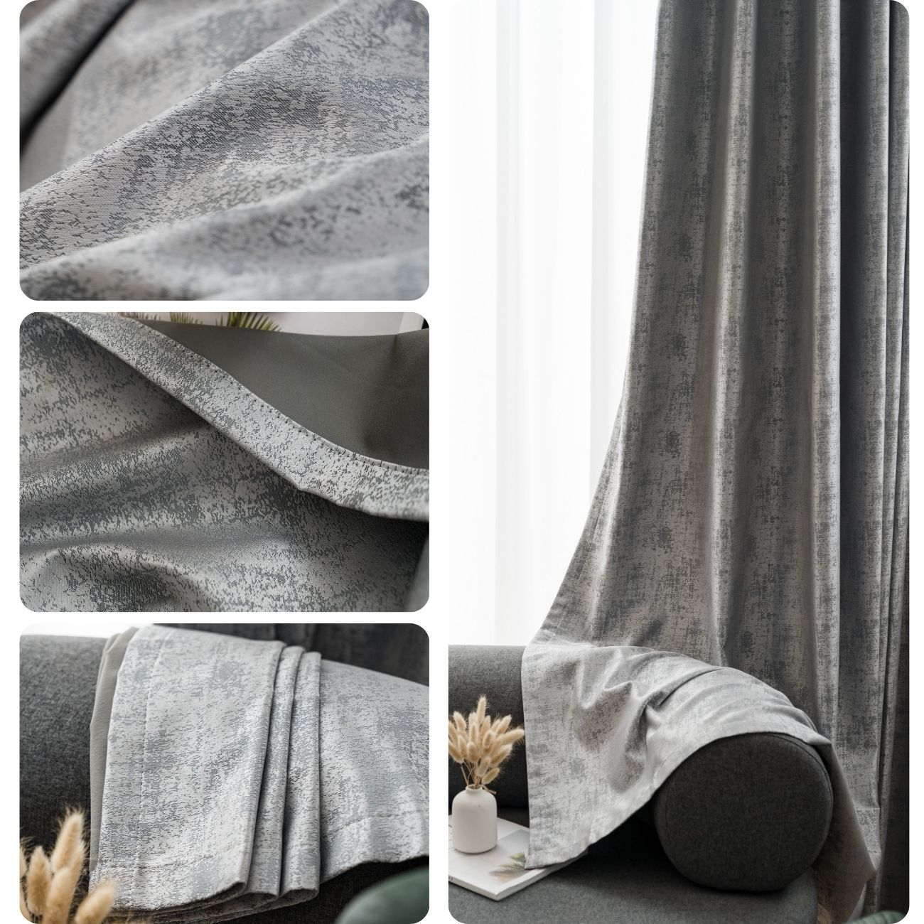 Bedroom Darkness Curtain 1 Piece Brown