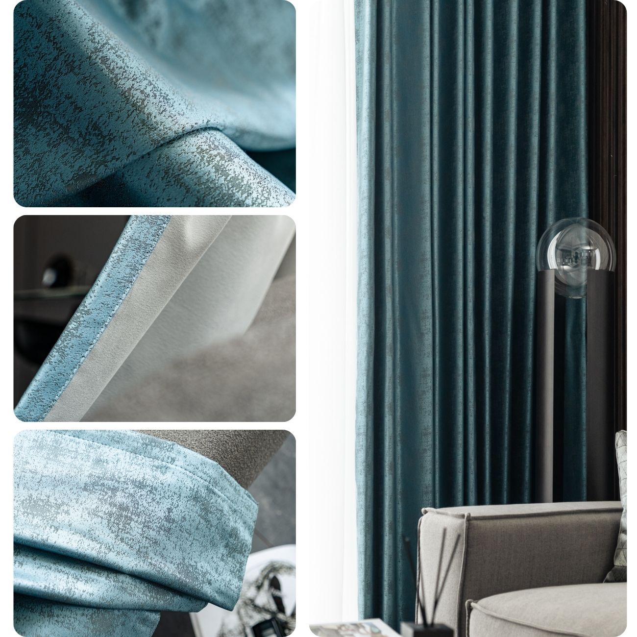 Bedroom Darkness Curtain 1 Piece Brown