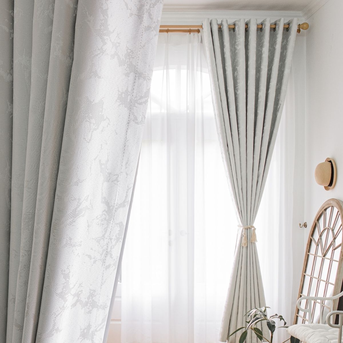 Bedroom Darkness Curtain 1 Piece Dark Grey