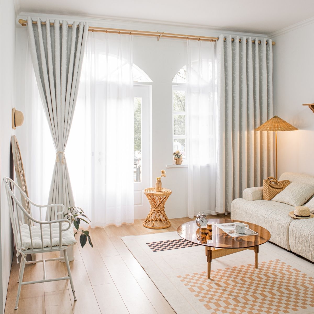 Bedroom Darkness Curtain 1 Piece Blue