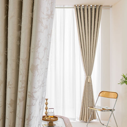 Bedroom Darkness Curtain 1 Piece Beige